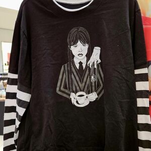 WEDNESDAY ADDAMS LONG SLEEVE SHIRT